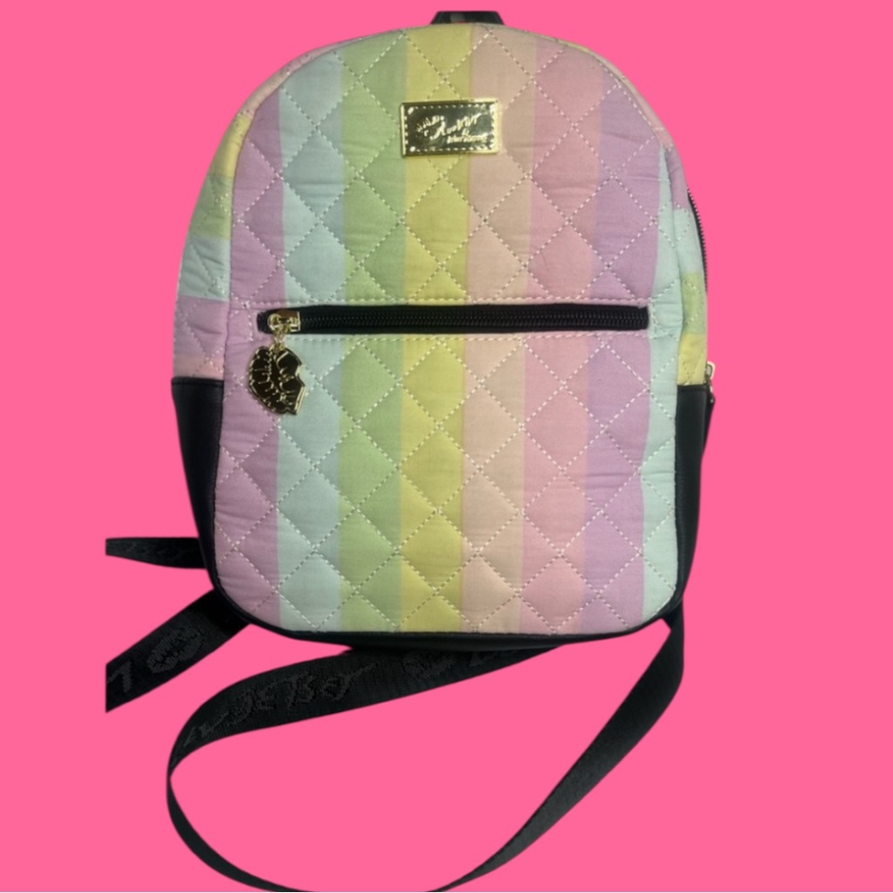 BETSEY JOHNSON Pastel colors Quilted Luv Betsey Backpack